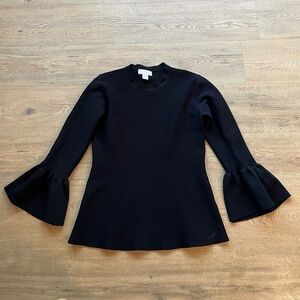 Rachel Parcell Black bell sleeved blouse